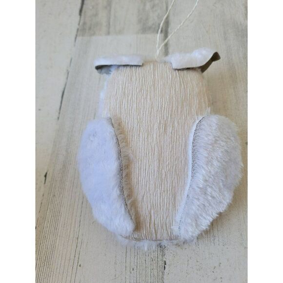 Glitter white owl bird Woodland ornament Xmas decor - Picture 4 of 5
